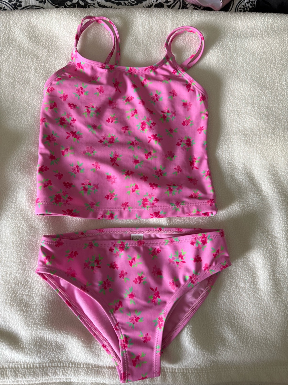 The Children's Place Pink Floral Tankini Set